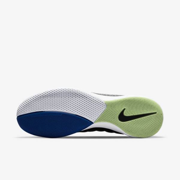 Buty Piłkarskie Męskie Nike Lunar Gato II IC Indoor Court Czarne Głęboka Niebieskie Głęboka Zielone | NK630WFI