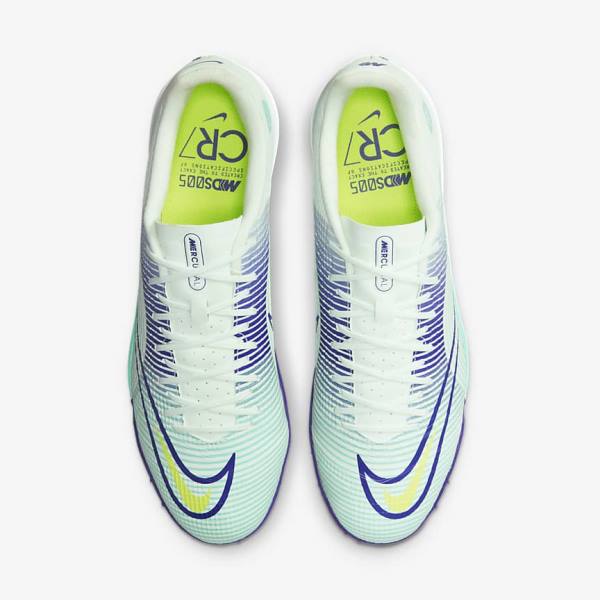 Buty Piłkarskie Męskie Nike Mercurial Dream Speed Vapor 14 Academy TF Turf Zielone Fioletowe Zielone | NK426CLT