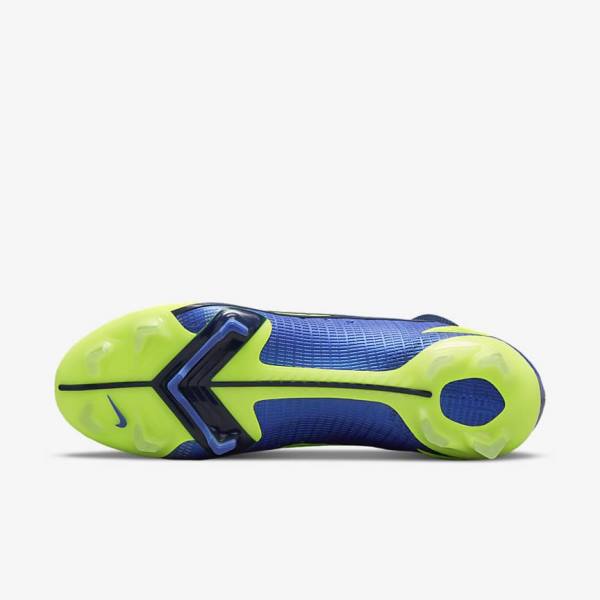 Buty Piłkarskie Męskie Nike Mercurial Superfly 8 Elite FG Firm-Grounds Niebieskie | NK268UPR