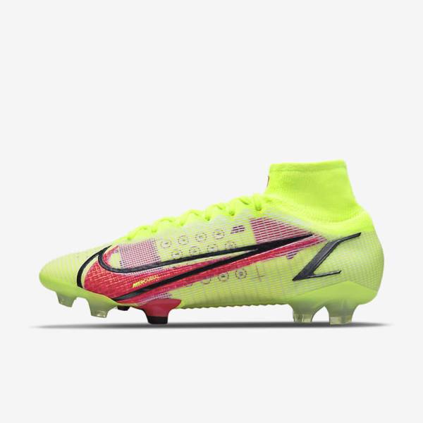 Buty Piłkarskie Męskie Nike Mercurial Superfly 8 Elite FG Firm-Grounds Czarne Głęboka Czerwone | NK278LCF