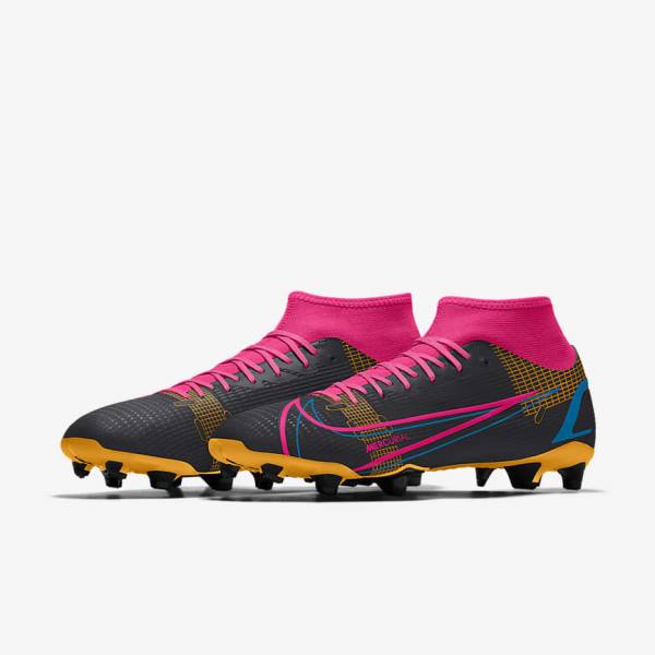 Buty Piłkarskie Męskie Nike Mercurial Superfly 8 Academy By You Custom Kolorowe | NK457HUV