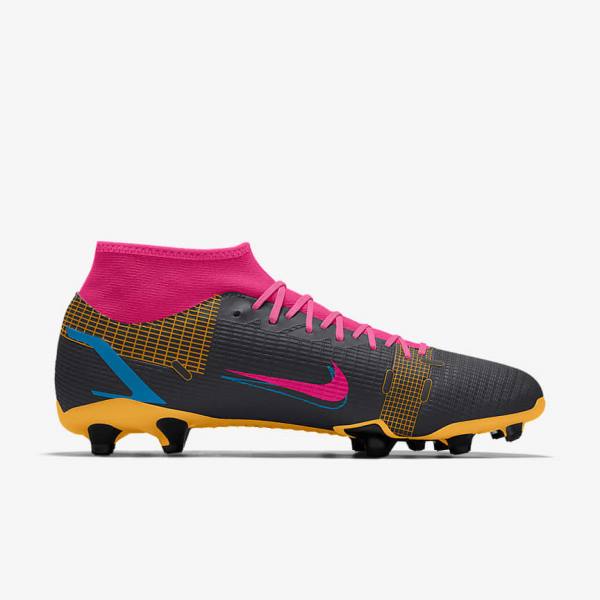 Buty Piłkarskie Męskie Nike Mercurial Superfly 8 Academy By You Custom Kolorowe | NK457HUV