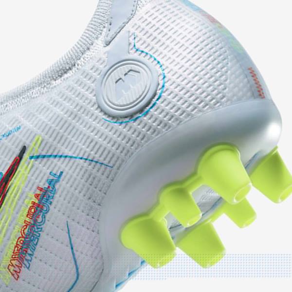 Buty Piłkarskie Męskie Nike Mercurial Vapor 14 Elite AG Artificial-Grounds Szare Głęboka Niebieskie Pomarańczowe Niebieskie | NK184MZT