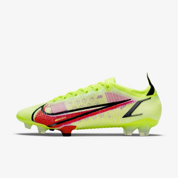 Buty Piłkarskie Męskie Nike Mercurial Vapor 14 Elite FG Firm-Ground Czarne Głęboka Czerwone | NK574IGN