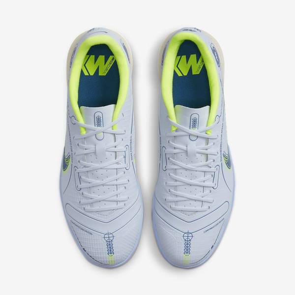 Buty Piłkarskie Męskie Nike Mercurial Vapor 14 Academy IC Indoor Court Szare Głęboka Niebieskie Niebieskie | NK894ESG