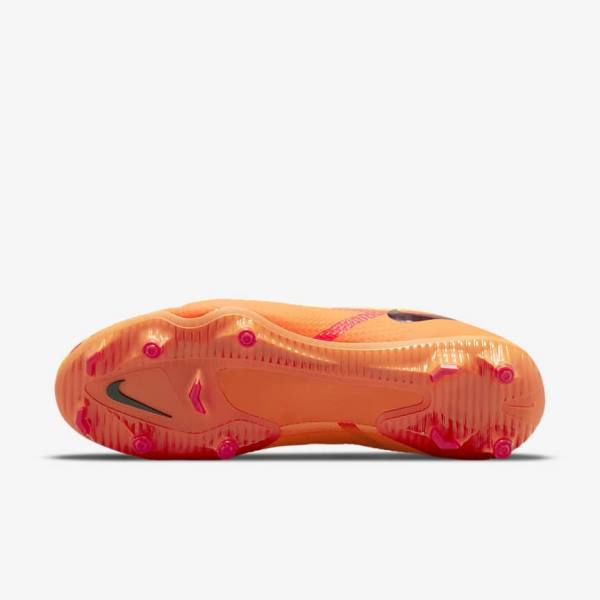 Buty Piłkarskie Męskie Nike Phantom GT2 Academy Dynamic Fit MG Multi-Ground Pomarańczowe Głęboka Czerwone Czarne | NK480ZLQ