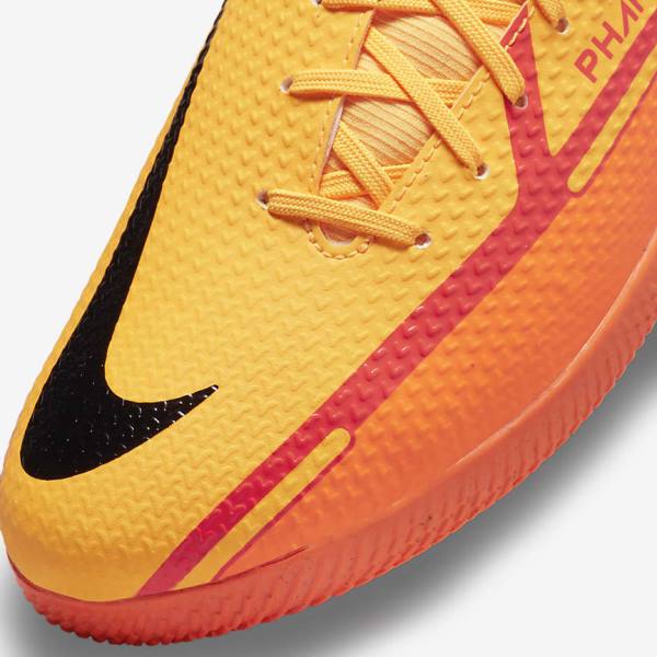 Buty Piłkarskie Męskie Nike Phantom GT2 Academy Dynamic Fit IC Indoor Court Pomarańczowe Głęboka Czerwone Czarne | NK690UXH