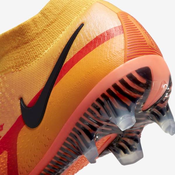 Buty Piłkarskie Męskie Nike Phantom GT2 Dynamic Fit Elite FG Firm-Ground Pomarańczowe Głęboka Czerwone Czarne | NK841VPW