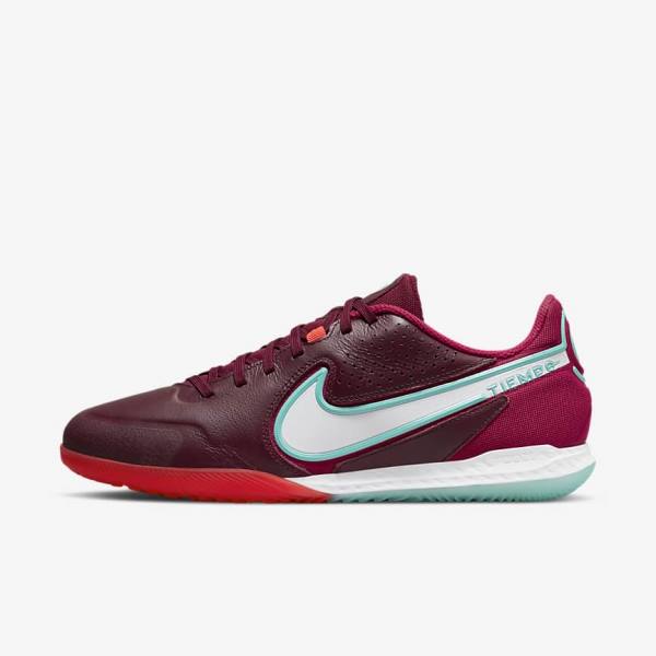 Buty Piłkarskie Męskie Nike React Tiempo Legend 9 Pro IC Indoor-Court Czerwone Głęboka Czerwone Białe | NK569GPI