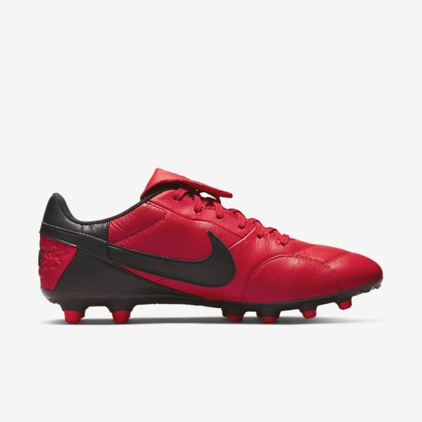 Buty Piłkarskie Męskie Nike The Premier 3 FG Firm-Grounds Czerwone Czarne | NK841SAY