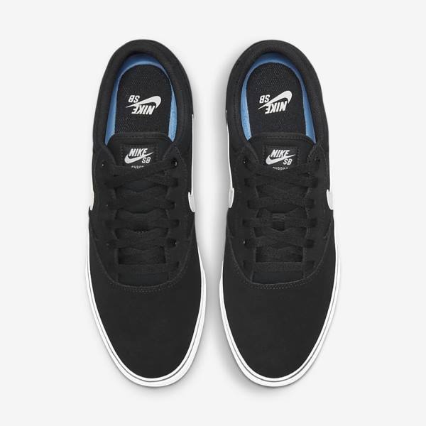 Buty Skate Damskie Nike SB Chron 2 Czarne Białe | NK031YHL