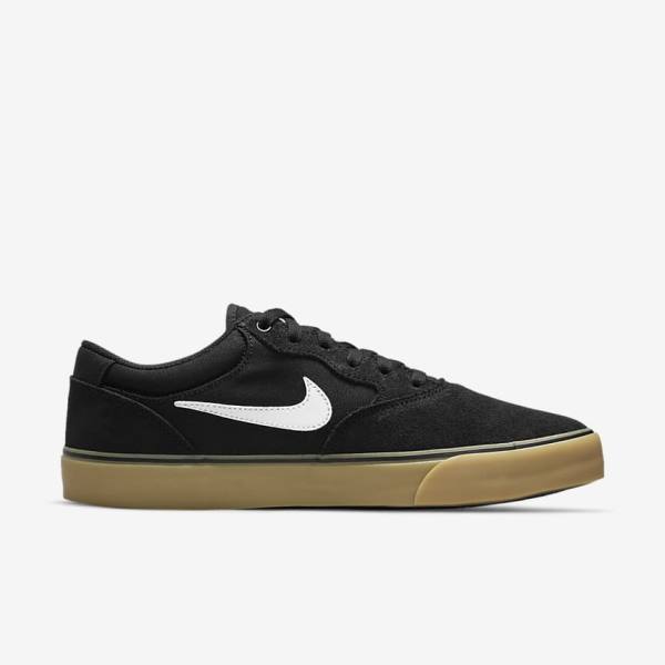 Buty Skate Damskie Nike SB Chron 2 Czarne Głęboka Brązowe Białe | NK610VFI