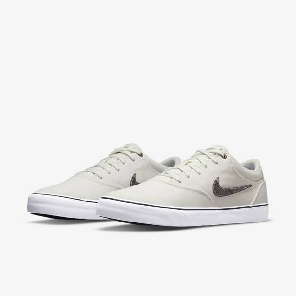 Buty Skate Damskie Nike SB Chron 2 Płócienne Premium Szare Zielone | NK120CWI