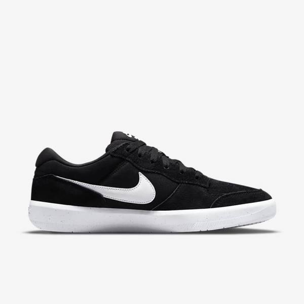 Buty Skate Damskie Nike SB Force 58 Czarne Białe | NK954ABX