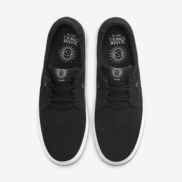 Buty Skate Damskie Nike SB Shane Czarne Białe | NK219JBT