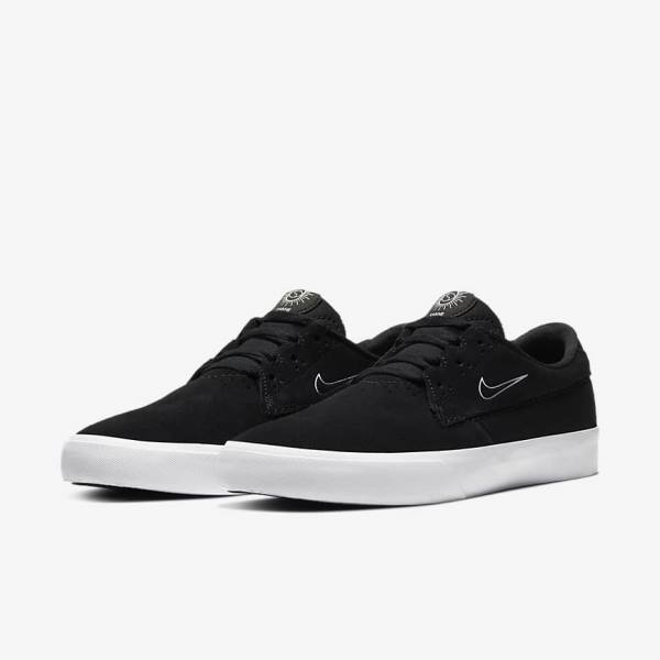 Buty Skate Damskie Nike SB Shane Czarne Białe | NK219JBT