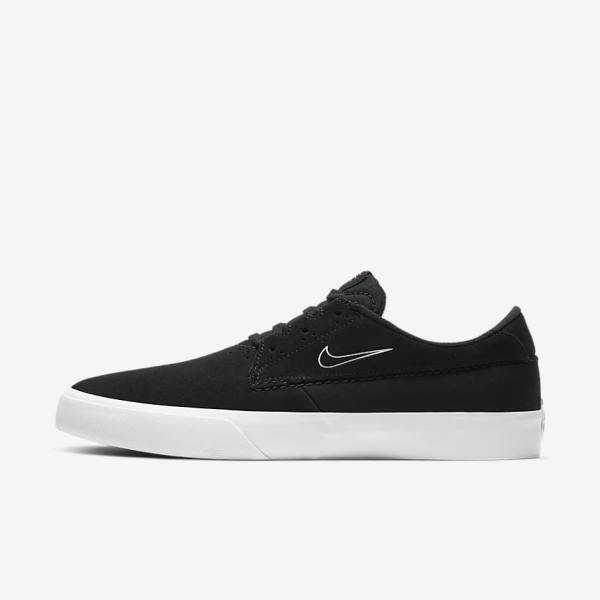 Buty Skate Damskie Nike SB Shane Czarne Białe | NK219JBT