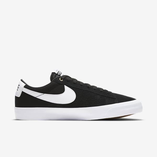 Buty Skate Damskie Nike SB Zoom Blazer Low Pro GT Czarne Głęboka Brązowe Białe | NK684UMK