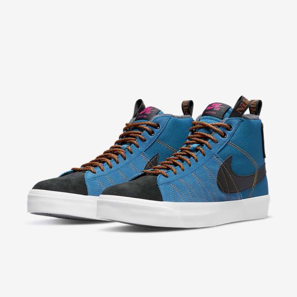 Buty Skate Damskie Nike SB Zoom Blazer Mid Premium Czarne | NK238TMF