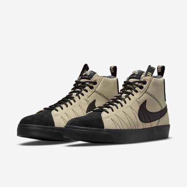 Buty Skate Damskie Nike SB Zoom Blazer Mid Premium Pomarańczowe Czarne | NK268YTK