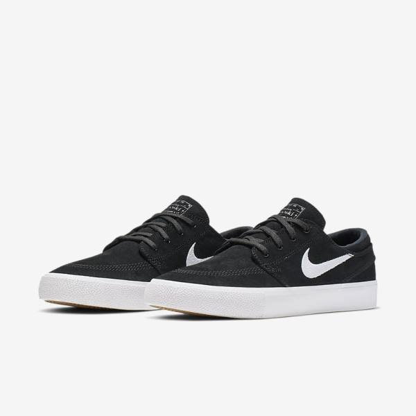 Buty Skate Damskie Nike SB Zoom Stefan Janoski RM Czarne Szare Głęboka Brązowe Białe | NK902KWX