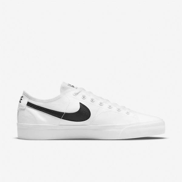 Buty Skate Męskie Nike SB BLZR Court Białe Czarne Czarne | NK974JDM