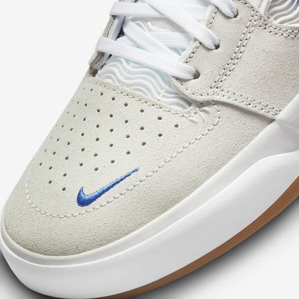 Buty Skate Męskie Nike SB Ishod Wair Białe Królewski Niebieski Białe | NK130QFU