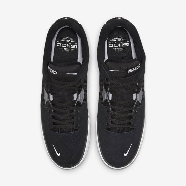 Buty Skate Męskie Nike SB Ishod Wair Czarne Ciemny Szare Białe | NK742FRD