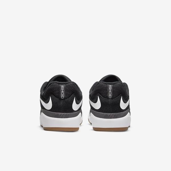 Buty Skate Męskie Nike SB Ishod Wair Czarne Ciemny Szare Białe | NK742FRD