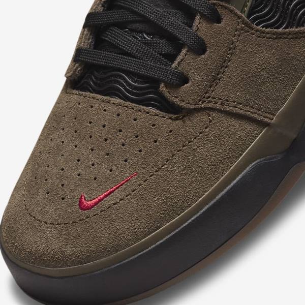 Buty Skate Męskie Nike SB Ishod Wair Głęboka Oliwkowe Głęboka Oliwkowe Czerwone Czarne | NK326EVB