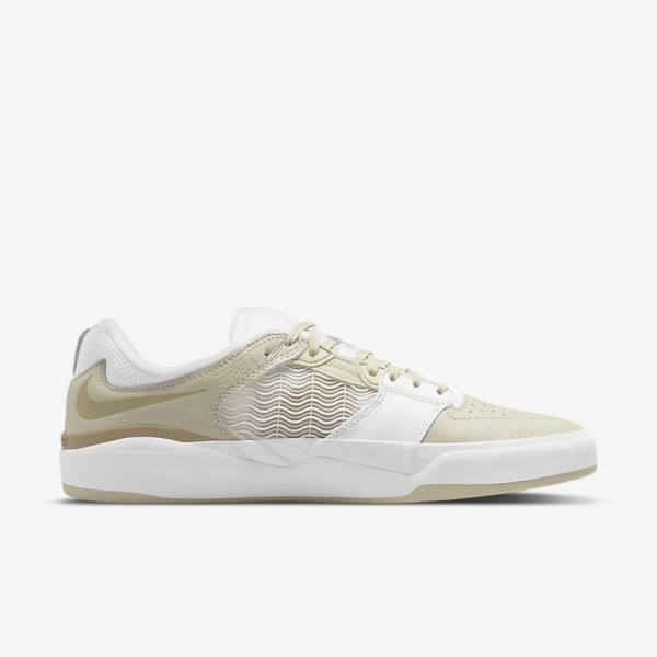 Buty Skate Męskie Nike SB Ishod Wair Premium Głęboka Szare Białe Khaki | NK698IXO