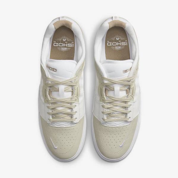 Buty Skate Męskie Nike SB Ishod Wair Premium Głęboka Szare Białe Khaki | NK698IXO