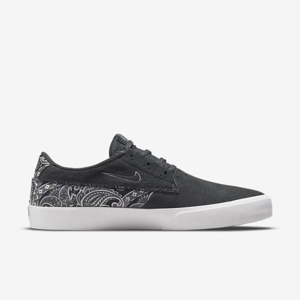 Buty Skate Męskie Nike SB Shane Premium Ciemny Szare Białe Czarne Szare | NK527DKW