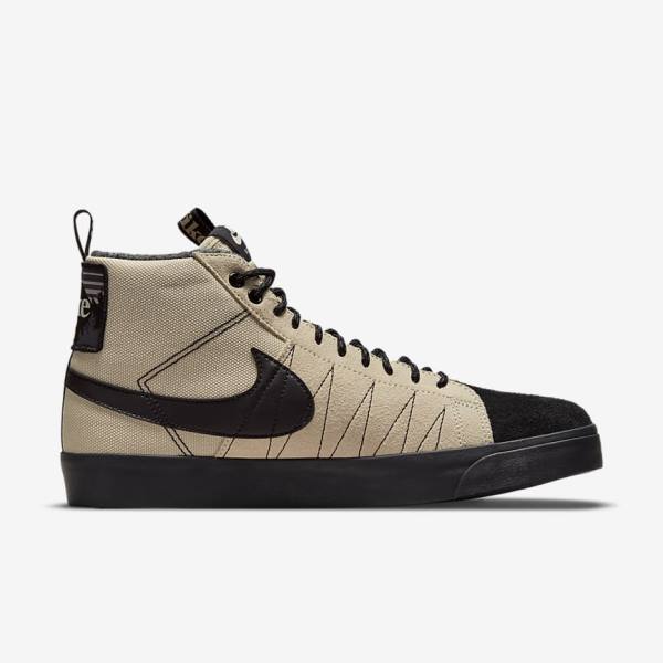 Buty Skate Męskie Nike SB Zoom Blazer Mid Premium Pomarańczowe Czarne | NK456JNU