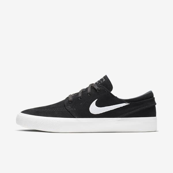 Buty Skate Męskie Nike SB Zoom Stefan Janoski RM Czarne Szare Głęboka Brązowe Białe | NK891LNB