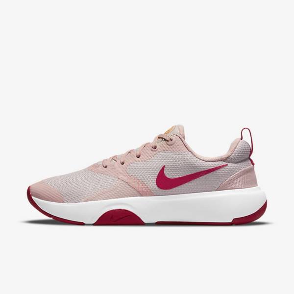 Buty Treningowe Damskie Nike City Rep TR Różowe Żółte Różowe | NK230BET