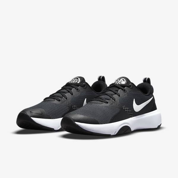 Buty Treningowe Damskie Nike City Rep TR Czarne Ciemny Szare Białe | NK809XYM