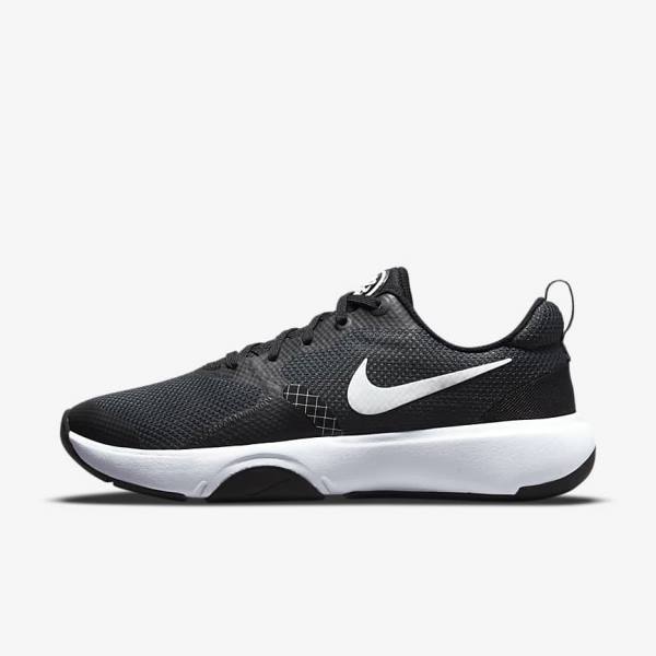 Buty Treningowe Damskie Nike City Rep TR Czarne Ciemny Szare Białe | NK809XYM