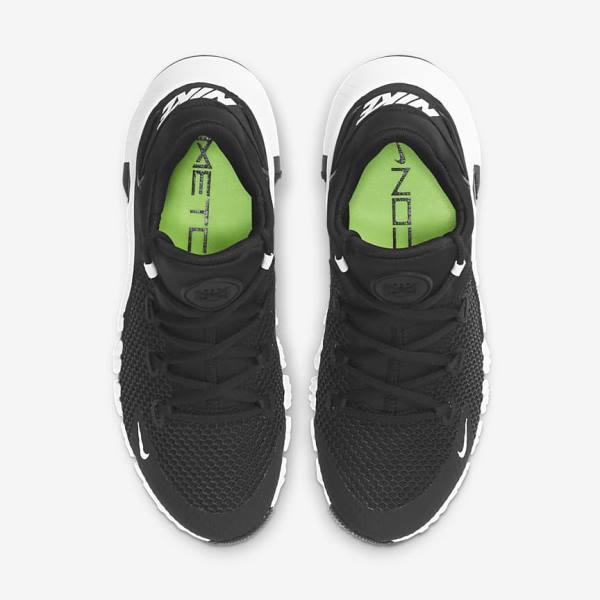 Buty Treningowe Damskie Nike Free Metcon 4 Czarne Białe | NK605LOA