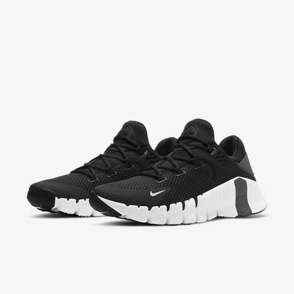 Buty Treningowe Damskie Nike Free Metcon 4 Czarne Szare | NK759JXV