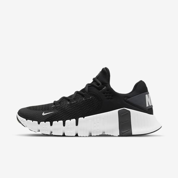 Buty Treningowe Damskie Nike Free Metcon 4 Czarne Szare | NK759JXV