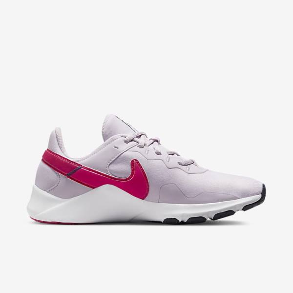 Buty Treningowe Damskie Nike Legend Essential 2 Białe Niebieskie Różowe | NK239OPE