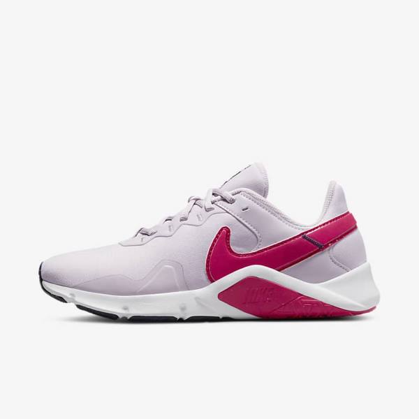 Buty Treningowe Damskie Nike Legend Essential 2 Białe Niebieskie Różowe | NK239OPE