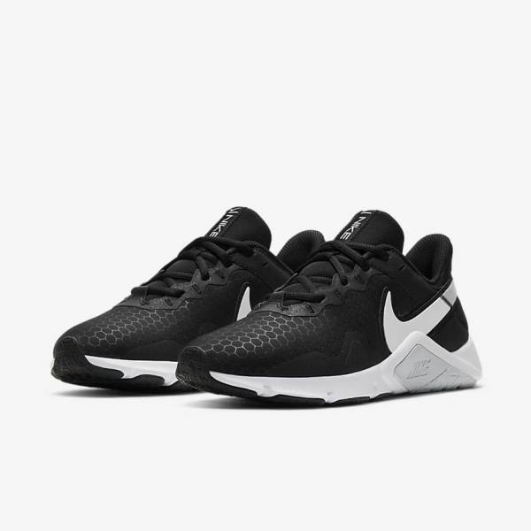 Buty Treningowe Damskie Nike Legend Essential 2 Platyna Fioletowe Szare Fioletowe Białe | NK856JKO