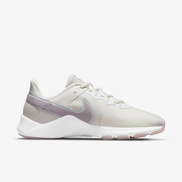 Buty Treningowe Damskie Nike Legend Essential 2 Premium Czarne Platyna Białe | NK980HJC