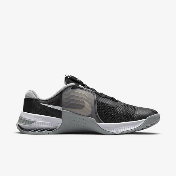 Buty Treningowe Damskie Nike Metcon 7 Czarne Szare Białe Platyna | NK574VXB