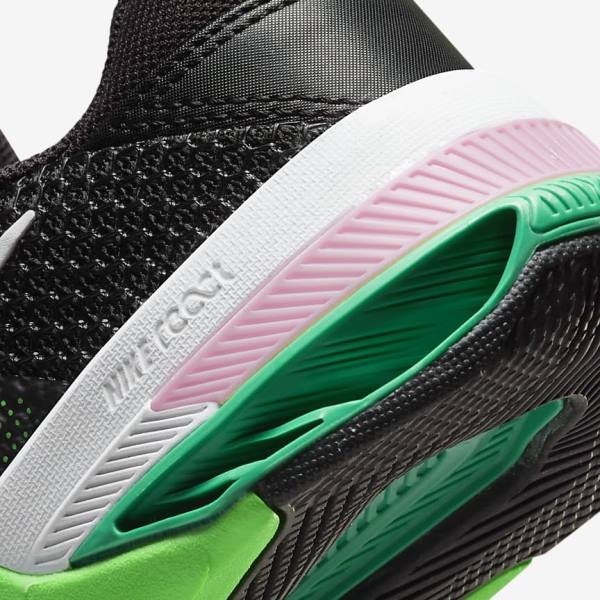 Buty Treningowe Damskie Nike Metcon 7 Czarne Zielone Różowe Białe | NK947CLZ