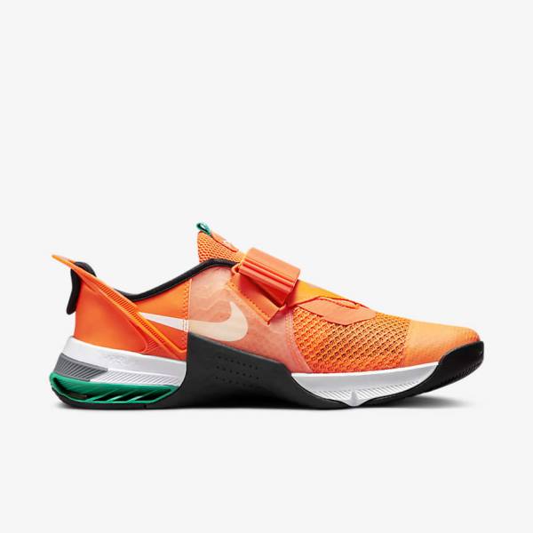 Buty Treningowe Damskie Nike Metcon 7 FlyEase Pomarańczowe Ciemny Szare Turkusowe Białe | NK897OWD