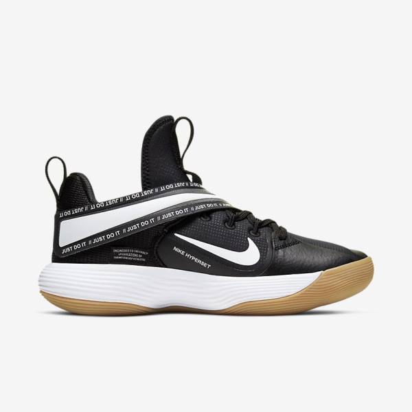 Buty Treningowe Damskie Nike React HyperSet Indoor Court Czarne Głęboka Brązowe Białe | NK243WOF