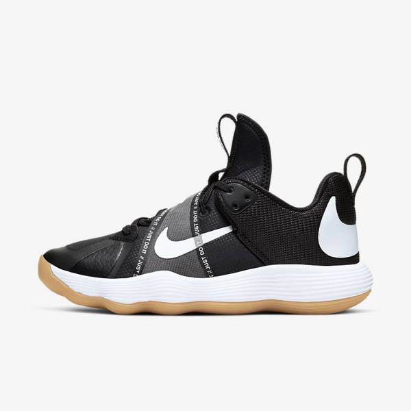 Buty Treningowe Damskie Nike React HyperSet Indoor Court Czarne Głęboka Brązowe Białe | NK243WOF